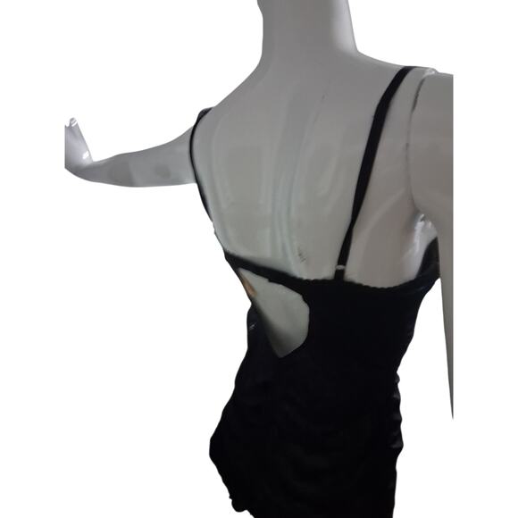 Y2K Victoria's Secret Babydoll Womens size 36B‎ Ruched Lace Garter Belt Lingerie - Picture 3 of 13